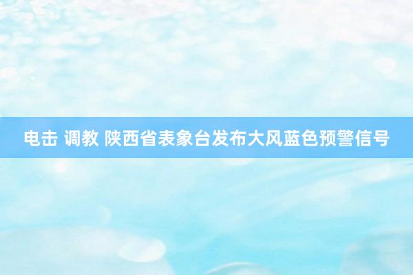 电击 调教 陕西省表象台发布大风蓝色预警信号