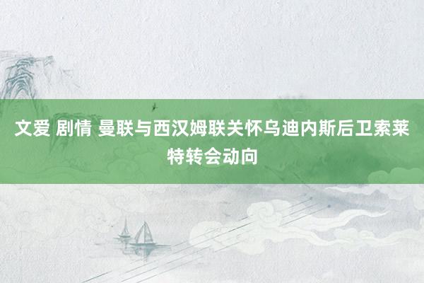 文爱 剧情 曼联与西汉姆联关怀乌迪内斯后卫索莱特转会动向